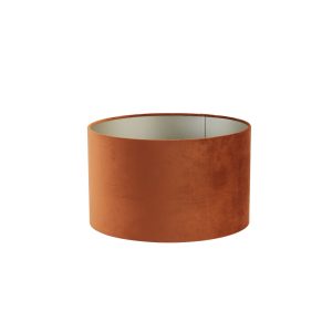 Light & Living lampenkap Velours – oranje – Ø40cm Light & Living lampenkap Velours – oranje – Ø40cm
