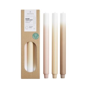 Originalhome dinerkaarsen verloop Limestone – 30 cm – set van 3 Originalhome dinerkaarsen verloop Limestone – 30 cm – set van 3