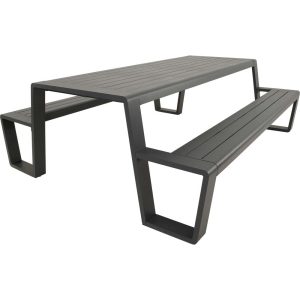 Lesli Living picknickset Estilo – antraciet – 220x183x74cm Lesli Living picknickset Estilo – antraciet – 220x183x74cm