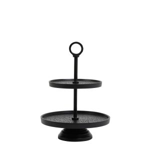 Light & Living etagere Lutek – zwart – Ø24cm Light & Living etagere Lutek – zwart – Ø24cm