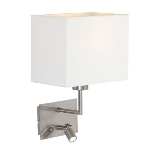 Mexlite wandlamp nouveau – 2 lichts – 24x 34 cm – mat chroom Mexlite wandlamp nouveau – 2 lichts – 24x 34 cm – mat chroom