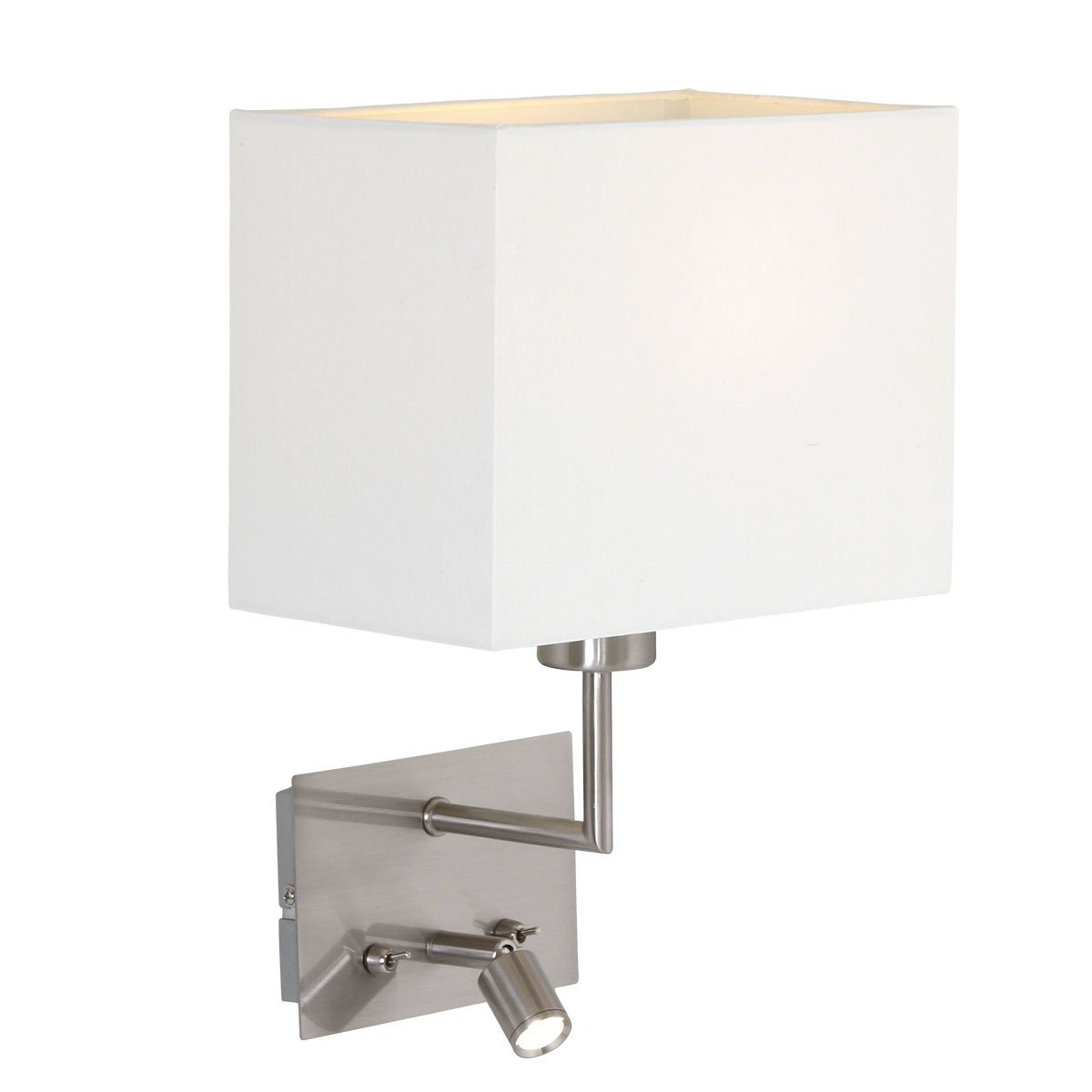 Mexlite wandlamp nouveau - 2 lichts - 24x 34 cm - mat chroom