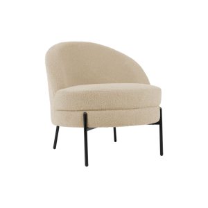 Leitmotiv stoel Noble Teddy Curl – beige – 75x73x73cm Leitmotiv stoel Noble Teddy Curl – beige – 75x73x73cm