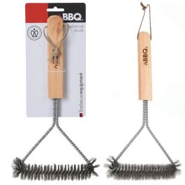 Bbq borstel RVS 30 x 14 cm