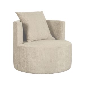 LABEL51 Fauteuil Evy – Beige Velvet – 90x90x75cm LABEL51 Fauteuil Evy – Beige Velvet – 90x90x75cm