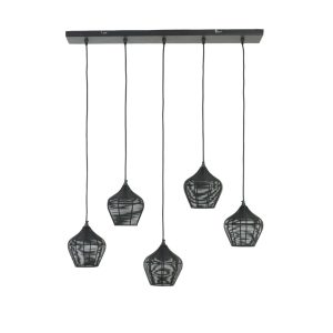 Light & Living hanglamp Alvaro – zwart – 100x20x122cm Light & Living hanglamp Alvaro – zwart – 100x20x122cm