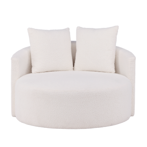 Nest living Kathleen loveseat teddystof wit Nest living Kathleen loveseat teddystof wit