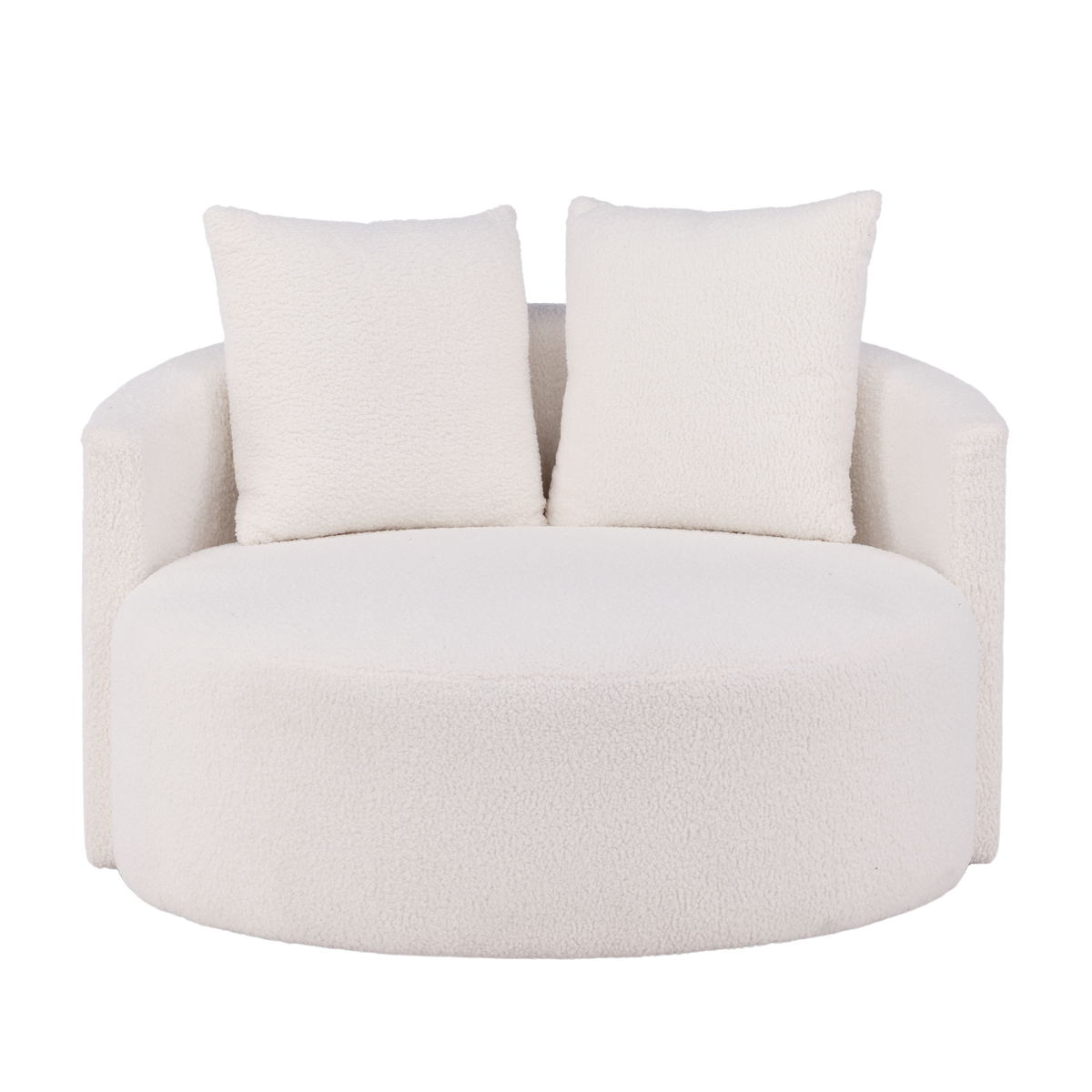 Nest living Kathleen loveseat teddystof wit