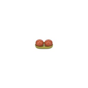 Ona – Peper en zoutstrooier 3-delig oranje/groen Duo Ona – Peper en zoutstrooier 3-delig oranje/groen Duo