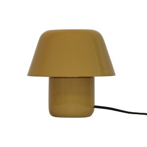 Leitmotiv tafellamp Afan – geel – 20x20x19cm – Paddenstoellamp Leitmotiv tafellamp Afan – geel – 20x20x19cm – Paddenstoellamp