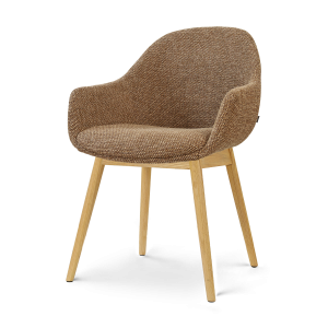 Nolon Nio-Mae eetkamerstoel bruin blend – houten onderstel Nolon Nio-Mae eetkamerstoel bruin blend – houten onderstel