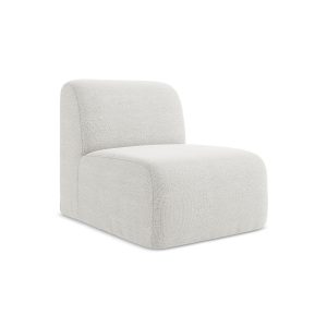 LaMiaSofa Bankmodule midden Cervo – bouclé – wit – 70x94x75