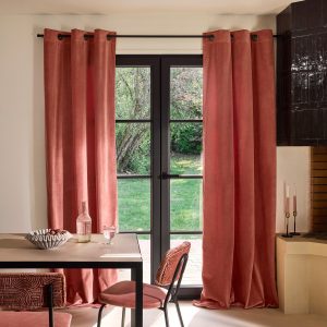 Madura Gordijn Dalila roze perzik 137×350 cm Madura Gordijn Dalila roze perzik 137×350 cm