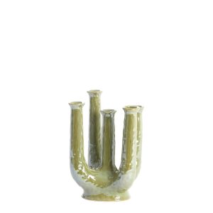Light & Living vaas Leonjo – groen – 20x14x25cm Light & Living vaas Leonjo – groen – 20x14x25cm