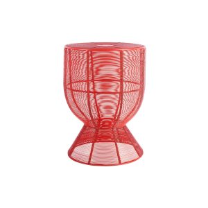 Leitmotiv bijzettafel Cuerda Tambor – rood – Ø30.5cm Leitmotiv bijzettafel Cuerda Tambor – rood – Ø30.5cm