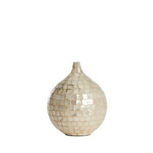 Light & Living vaas Elorza – wit – Ø22cm Light & Living vaas Elorza – wit – Ø22cm