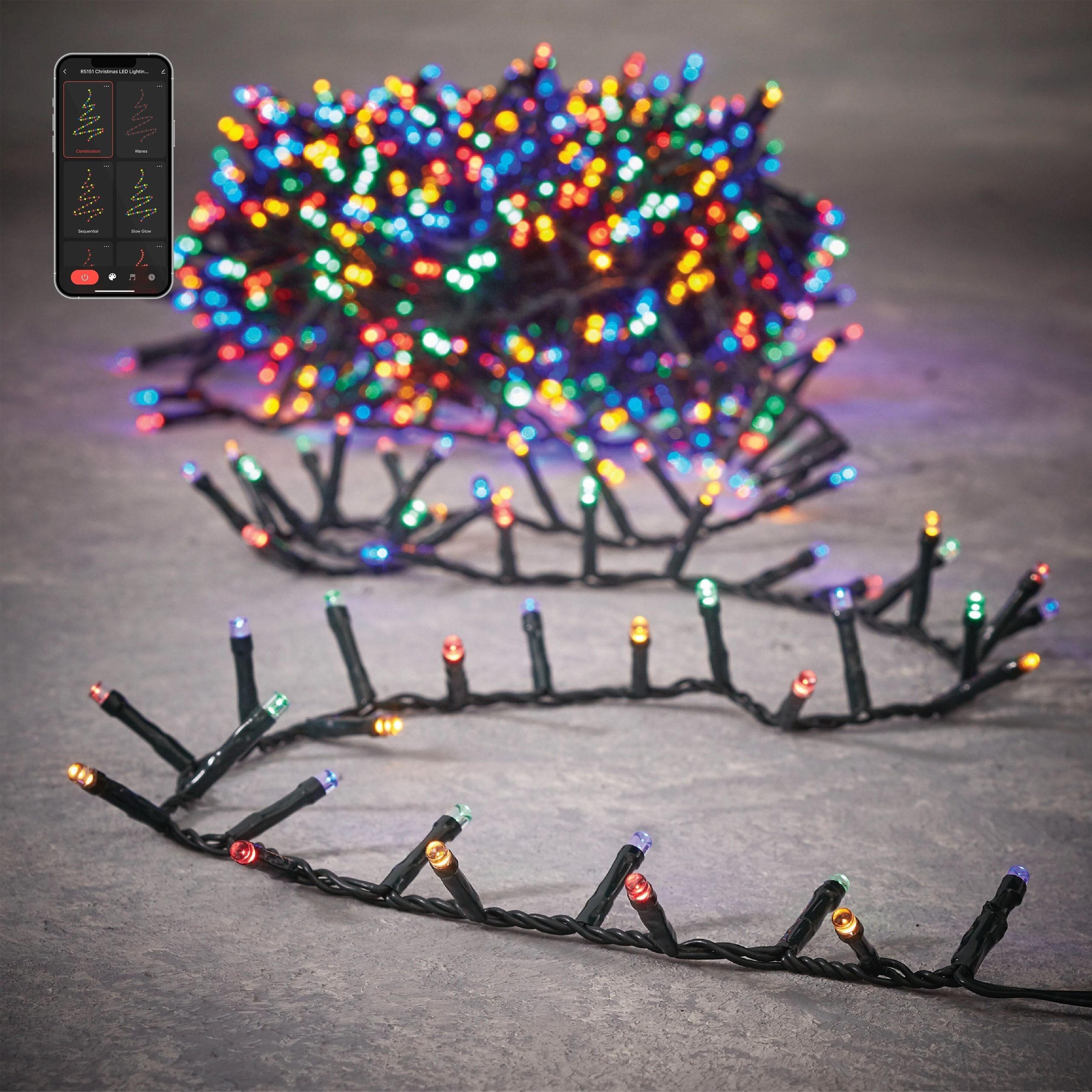 Luca Smart Lighting Snake Kerstboomverlichting met 1000 LED Lampjes –
