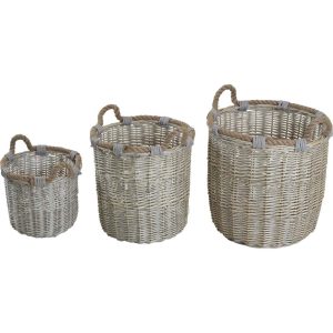 Lesli Living mand Willow – grijs – Ø29x27cm Lesli Living mand Willow – grijs – Ø29x27cm