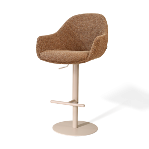 Nolon Niva-Mae tulp barkruk bruin blend verstelbaar – beige poten Nolon Niva-Mae tulp barkruk bruin blend verstelbaar – beige poten