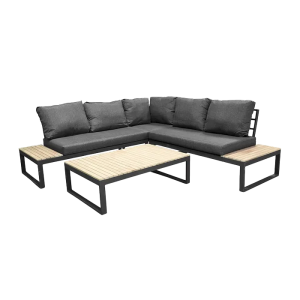 Nest outdoor Arvin 2 delige tuin loungeset donkergrijs – met zitkussen Nest outdoor Arvin 2 delige tuin loungeset donkergrijs – met zitkussen