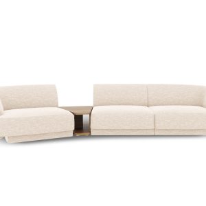 Micadoni linker modulaire bank Miley 3-zits, structurele stof ivoor – Micadoni linker modulaire bank Miley 3-zits, structurele stof ivoor –