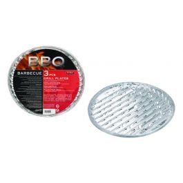 Barbecue grillschalen rond 3 stuks