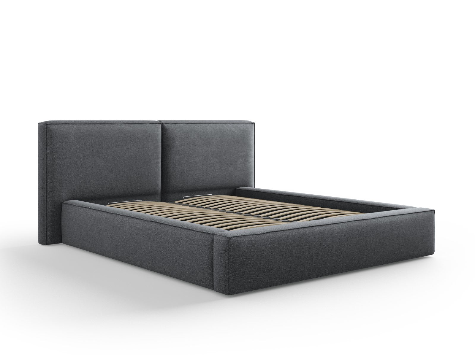 Micadoni Opbergbed met hoofdeinde Jodie 160x200cm, structurele stof, d