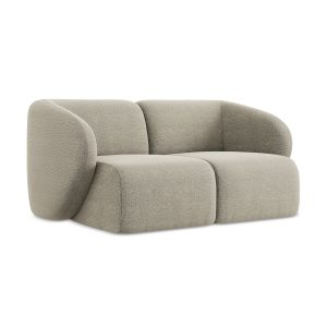 LaMiaSofa Tweezits modulaire bank Cervo – bouclé – taupe – 174x94x75
