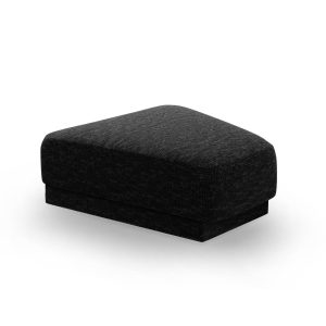 Micadoni Poef Miley chenille, zwart – 79x88x40cm Micadoni Poef Miley chenille, zwart – 79x88x40cm