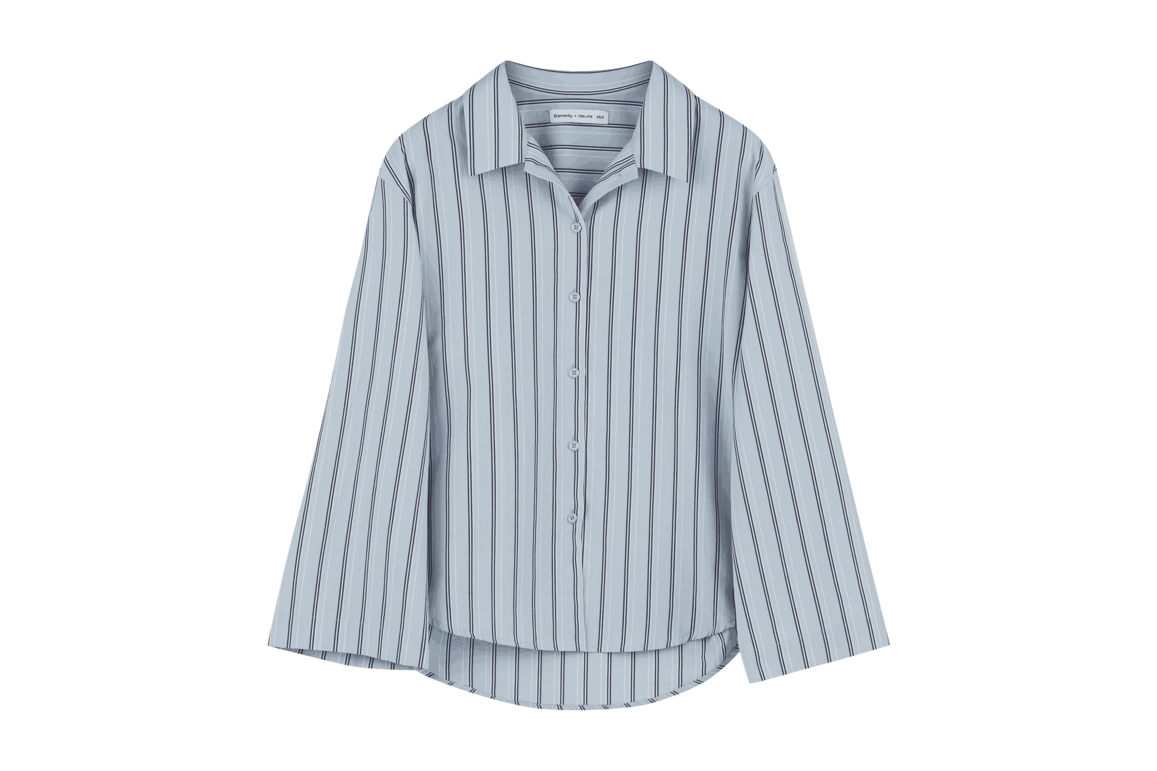 noo.ma Tala pyjamashirt dames - 100% biologisch katoen, gestreept, Bab