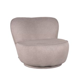 LABEL51 Fauteuil Bunny – Taupe – Draaibaar – 92x75x73cm LABEL51 Fauteuil Bunny – Taupe – Draaibaar – 92x75x73cm