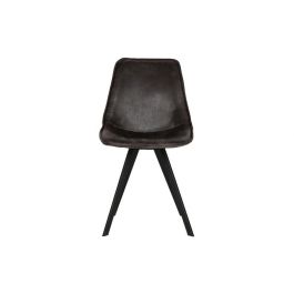 WOOOD Swen Eetkamerstoel Vintage Zwart – Set van 2