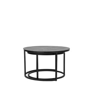 LABEL51 Salontafel Grand – Grijs Metaal – 75x75x45cm – Set van 2 LABEL51 Salontafel Grand – Grijs Metaal – 75x75x45cm – Set van 2