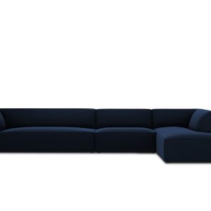 Micadoni rechter hoekbank Ruby 5-zits, flueel, koningsblauw – 180x366x Micadoni rechter hoekbank Ruby 5-zits, flueel, koningsblauw – 180x366x