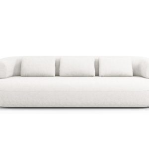 Micadoni Bank Jenny 4-zits, chenille, lichtbeige – 90x226x73cm Micadoni Bank Jenny 4-zits, chenille, lichtbeige – 90x226x73cm