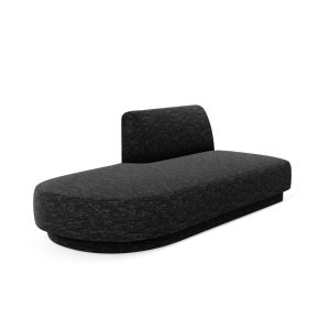 Micadoni Module Miley 2-zits, chenille zwart – 90x158x70cm Micadoni Module Miley 2-zits, chenille zwart – 90x158x70cm