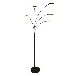 Mexlite vloerlamp synna – 5 lichts – 90x 189 cm – zwart Mexlite vloerlamp synna – 5 lichts – 90x 189 cm – zwart