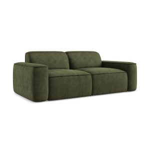 LaMiaSofa 3-zits bank Melissa – chenille stof – olijf – 204x102x70