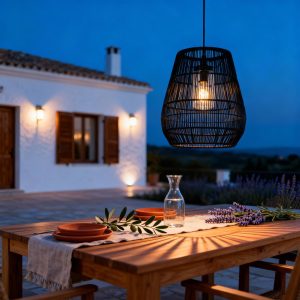 Lucide hanglamp NERIDA – 1xE27 – Zwart