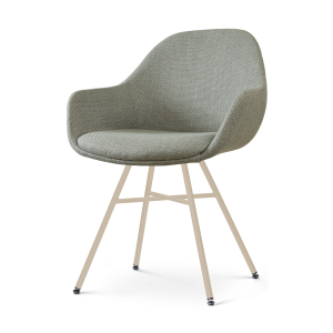 Nolon Noa-Mae eetkamerstoel saliegroen – beige onderstel Nolon Noa-Mae eetkamerstoel saliegroen – beige onderstel