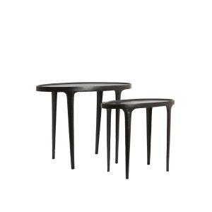 Light & Living bijzettafel Arica – zwart – 70x33x53cm Light & Living bijzettafel Arica – zwart – 70x33x53cm
