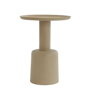 Light & Living bijzettafel Milaki – beige – Ø39cm Light & Living bijzettafel Milaki – beige – Ø39cm