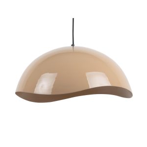 Leitmotiv hanglamp Waved Groot – bruin – Ø50cm Leitmotiv hanglamp Waved Groot – bruin – Ø50cm