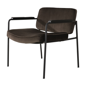 Lisomme Bibi Fauteuil Velvet Bruin – met Armleuning Lisomme Bibi Fauteuil Velvet Bruin – met Armleuning