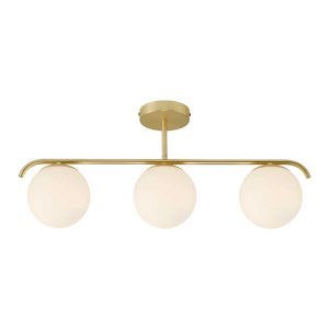 Nordlux Grant Plafondlamp – 3-lichts E14 – Messing Nordlux Grant Plafondlamp – 3-lichts E14 – Messing