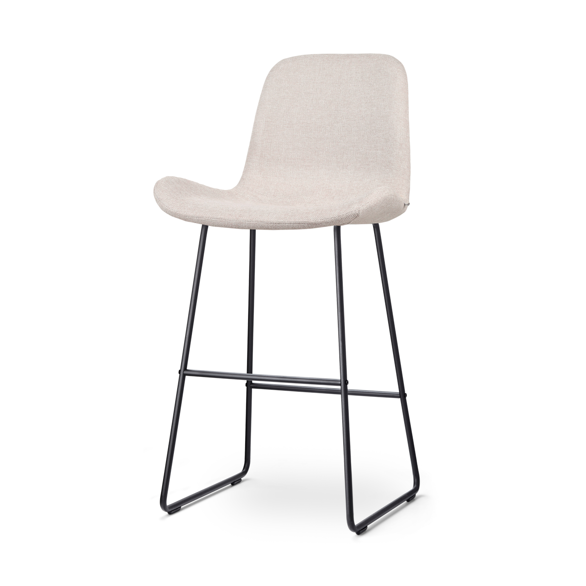 Nolon Nino-Fé Barkruk Beige - Zwart Onderstel - 75 cm