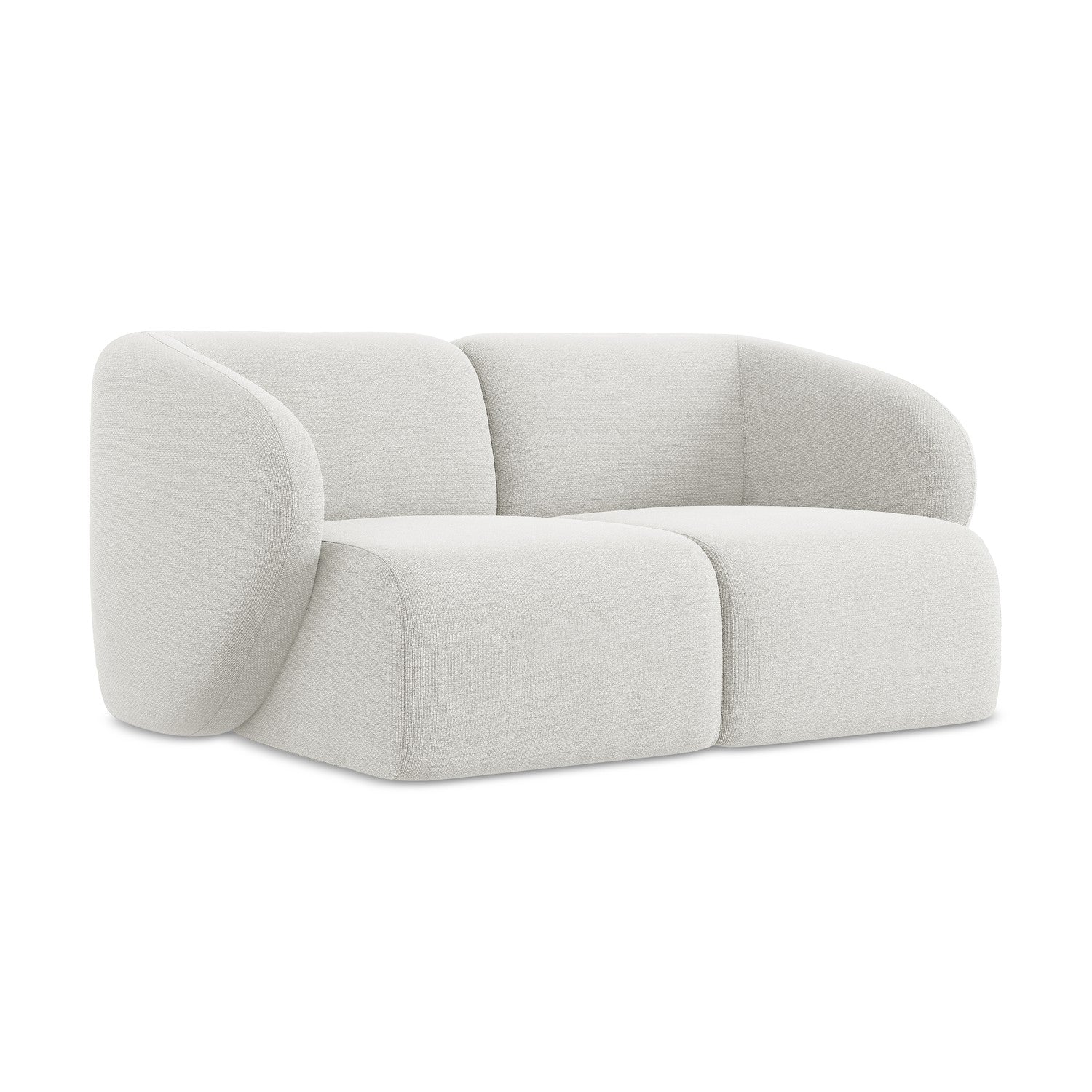 LaMiaSofa Tweezits modulaire bank Cervo - bouclé - wit - 174x94x75