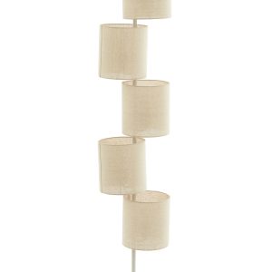 Light & Living vloerlamp BENIGNO – bruin – Ø33×155.5cm Light & Living vloerlamp BENIGNO – bruin – Ø33×155.5cm