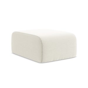 LaMiaSofa Poef Cervo – velours – lichtbeige – 72x94x42