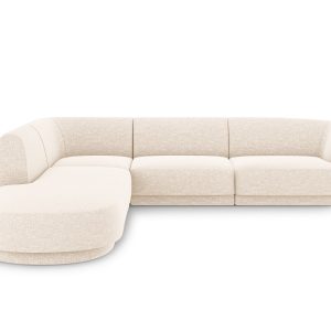 Micadoni linker hoekbank Miley 6-zits, chenille, lichtbeige – 248x255x Micadoni linker hoekbank Miley 6-zits, chenille, lichtbeige – 248x255x